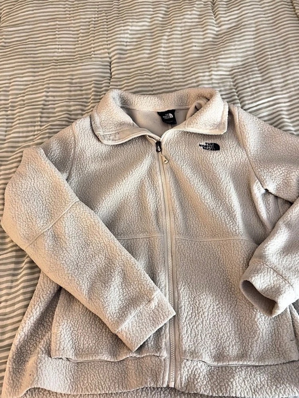 The North Face Campshire Full-Zip Fleece Jacket White XL